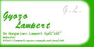 gyozo lampert business card
